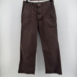 Patagonia Pants Womens 6 Stand Up Brown Organic Cotton (see hem photos)